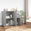 vidaXL Skjenk grå sonoma 91x29,5x75 cm konstruert tre