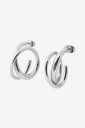 Edblad   Øreringer Nouveau Hoops L Steel   Sølv