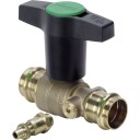 Easytop kuleventil med avløpstilkobling G¼ 35mm modell 2275.3