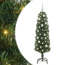  Kunstig juletre med 150 LED grønn 150 cm PVC og stål og plast