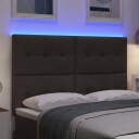 LED Hodegjerde Mørk Brun 72 cm Stoff