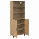  Høyskap 2 pcs artisan eik Konstruert tre