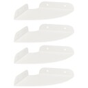 vidaXL Flytende hylle med hylle med lagring 4 pcs Hvit 15 x 15 x 2 cm