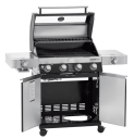 Rösle Videro G4-S Gassgrill 20500W med Sidebrenner og Termometer Svart