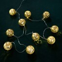 Talking Tables LED-lysslynge Diskokuler Gull LUXE-LIGHT-DISCO-GLD