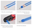 Tylle | Ledningsavslutter for 2 ledere 100 stk Rød tylle for 2×4.0mm²