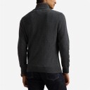 Wool Quarter-Zip Sweater Dark Charcoal Heather