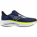 Mizuno Men"s Wave Rider 29 Estate Blue/white/lightning Yellow 44