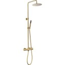 Zen Sanitary dusjsett, messing brass head: 25 cm; hose: 1.5 m