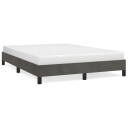  Sengeramme uten madrass mørkegrå 135x190 cm Double fløyel