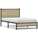  Sengeramme i metall uten madrass sonoma eik 107x203 cm 8721102954696