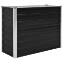 vidaXL Høybed antrasitt 100x40x77 cm galvanisert stål
