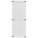 vidaXL Dør Corona Hvit 80 x 210 cm Konstruert tre