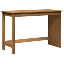 vidaXL Skrivebord Honning brun 112 x 50 x 75 cm Massiv furu