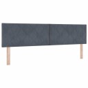  Box Spring Seng med Madrass Mørkegrå 180x200 cm Fløyel