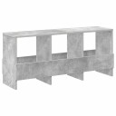 vidaXL Magasinreol Betonggrå 102 x 30 x 45 cm