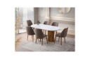Babilas Spisebord 180 cm Oval - Hvit