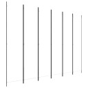 vidaXL Romdeler 6 paneler hvit 300x220 cm stoff
