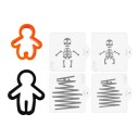 Stensil Og Utstikker Halloween Figurer Sett/6 