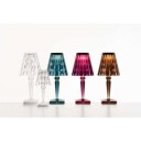 Kartell Big Battery Bordlampe Krystall