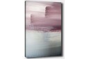 Lerretsbilde 70x100 cm Abstrakt landskap med myke fargeoverganger i rosa og blå nyanser Rosa / Blå / Grå