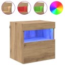  TV Veggskap 2 pcs Artisan Eik 40 x 30 x 40 cm Konstruert tre