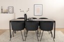 Venture Home Spisebord Pelle med 6 stk Berit Spisestol  