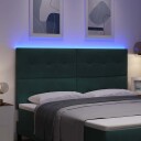  LED Hodegjerde Mørkegrønn 90 cm Fløyel