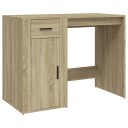 vidaXL Skrivebord sonoma eik 100x49x75 cm konstruert tre
