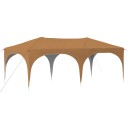 vidaXL Pop up Festtelt 575 x 288 x 245 cm Beige Oxford Stoff