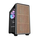 Darkflash DS900WD Kabinett med 4 Vifter og Panoramavindu Svart
