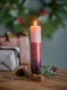 Bloomingville Dip Dye Candle - Red - Ø 5 CM