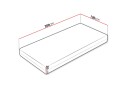 Hartsville Hard Madrass 120x200 cm - Hvit