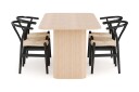 Kopparbo Spisegruppe 180-240 cm Forlengbar med 4 Dastoori Spisestoler - Whitewash