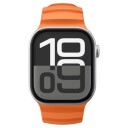 Spigen silikonrem for Apple Watch 44/45/46/49mm Oransje