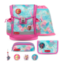 Belmil Aqua Rose Skolesekk med 5 deler Classy Plus