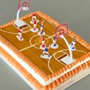 Kakebilde Basketballkake Langpanne