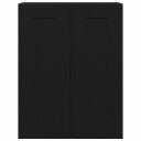  vegghengt skap i svart eik 69,5x34x90 cm laget av tre