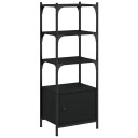  Bokhylle 3 etasjer svart 41x30x109,5 cm konstruert tre 8721012340497