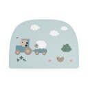 Done by Deer Silicone Placemat Tiny Farm Blue   White   38X 26.5CM