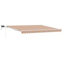 vidaXL Uttrekkbar markise Flerfarget 400 × 300 cm Stoff og Aluminium