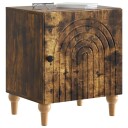  Nattbordskap 2 pcs Røkt Eik 43 x 34,5 x 50 cm Konstruert tre
