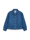 Vero Moda Girl Tenna skjorte lang erm  mellomblå denim (146 / 11 år)