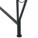 vidaXL Trebens 4  seter 160 x 80 x 89 cm steel Svart halvrund