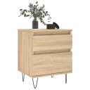 Nattbord 2 stk sonoma eik 40x35x50 cm konstruert tre 8721012110571