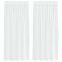  Gardiner med gardiner 2 pcs Hvit Polyester