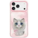 Nimmy Mobildeksel til iPhone 17 med Kattemotiv Rosa