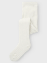 Name It Wakma Wo/Bl Structure Pantyhose Hvit 98/104