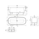 Strømberg Badekar Vadum 1700 mm