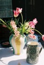 HAY Sobremesa Stripe vase, stor, grønn/gul
